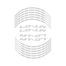 GP Kompozit Yamaha MT-07 2014-2023 Uyumlu Jant Şeridi Reflektif Gri