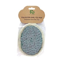 Fe Fefu019 Spa Sisal Polyester Oval Yüz Pedi Banyo Lifi Gri
