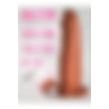Amoria Shop Uzatmalı 19,5 Cm Güçlü Titreşimli Testis Tutacaklı Gerçekçi Dokulu Erkeklere Özel Kılıf