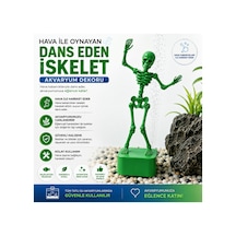 Hava İle Oynayan İskelet Akvaryum Dekoru - Dans Eden İskelet Akvaryum