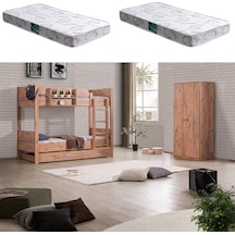 Ranza, Asya Yavrulu Ranza - Ceviz 2 Adet Comfort Yatak 90 X 190 CM