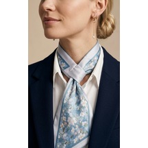 White Zambak Desen Kravat/fular Çok Renkli