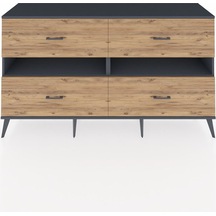 Hyperion Konsol 2 Raflı 4 Çekmeceli 176x44x99 Antrasit-antrasit/çam Antrasıt/antrasıt - Antrasıt