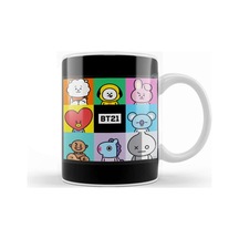 Bts Bt21 Merch Happy Time Kupa Bardak Porselen Karışık