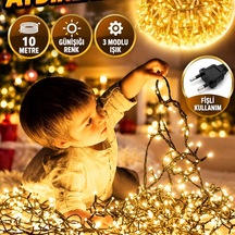10 Metre Günışığı Led Şerit Aydınlatma Fişli Ve 3 Modlu Dekoratif Işık Diğer