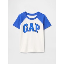 Erkek Bebek Gap Logo T-shirt Kırık Beyaz-5982 Krem