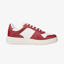 Tommy Hilfiger Jeans Cupsole Leather Kadın Kırmızı Spor Ayakkabıen0en02505