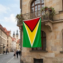 Guyana Bayrağı Premium Raşel Kumaş 150x225 Cm Diğer
