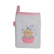 Sevimli Bebek Banyo Lifi & Kesesi Pembe