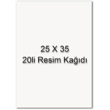 Sim 25x35 Resim Kağıdı 20 Li Poşet