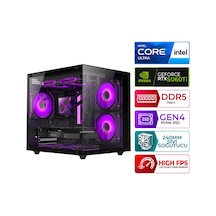 Xaser KRATOS X80 Ultra 5 225F 16 GB 1 TB M.2 NVMe SSD 8 GB RTX5060Ti Free Dos Masaüstü Oyuncu Bilgisayarı