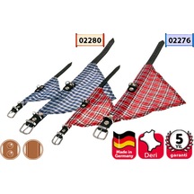 Karlıe Deri Bandanalı Boyun Tasma 37cm Kırmızı Çok Renkli