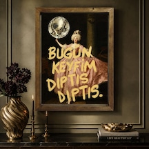 Bk Gift Vintage Klasik Sanat Esprili Sözlü Masif Ahşap Çerçeveli Dekoratif Tablo - 9