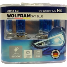 Wolfram 12V H4 Ampul 100 90W Beyaz Işık 5500K Germany 2 Ad N11.1350