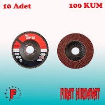 Gfb Flap Disk Zımpara 115x22 MM 100 Kum 10 Adet