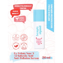 Beauty Squad Ex-Foliate Your X Pollution Salisilik Asit İçeren Gözenek Sıkılaştırıcı ve Karşıtı Serum 30 ML