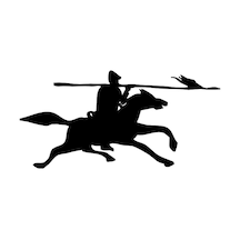 Savaşçı Folyo Sticker Derstv1257 40cm Uzunluk Siyah