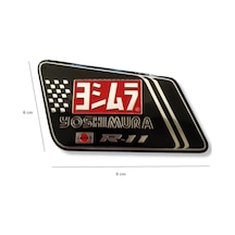 Motosiklet Egsoz Sticker Yanmaz Metal Yoshımura Etiket