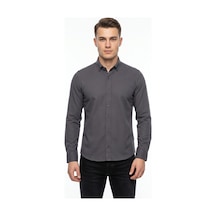 Advante Erkek Spor Slim Fit Uzun Kol Petek Dokulu Gömlek Bgl-st05482 Füme Advante Erkek Spor Slim Fit Uzun Kol Petek Dokulu Gömlek Bgl-st05482 Füme