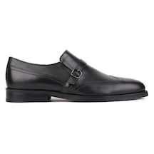 Shoetyle - Siyah Deri Tokalı Erkek Klasik Ayakkabı 250-401-736-siyah