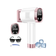 21j Ipl Cihazı 8 C Buz Soğutma Sistemli Epilasyon, Lazer Epilasyon 9 Seviye Ve 600 Nm Kırmızı Işık, Kadın Erkekler İçin Lcd Dokunmatik Ekran Ipl Epilasyon Cihazı, Yüz Kol Bikini Bölgesi Gövde, Gül