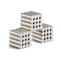 6mm X 2mm Yuvarlak Güçlü Neodyum Mıknatıs, 200 Adet Set