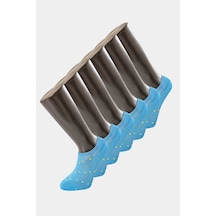 Türen 9005 Erkek Puanlı Sneakers Çorap 6'lı Paket-mavi Mavi