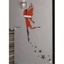 M3 Decorium Yıldızlı Peri Kızı Dekoratif Ayna Gümüş