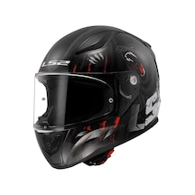 Ls2 Rapid 2 Clawn Full Face Motosiklet Kaskı Gri - Kırmızı - Siyah