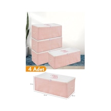 Adet - Küçük Boy Baskı Detaylı Pembe Çizgili Hurç 52 X 28 X 21 Cm Diğer