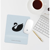 Mavi No Rain, No Flowers Bilek Destekli Dikdörtgen Mouse Pad Mouse Altlık Mousepad