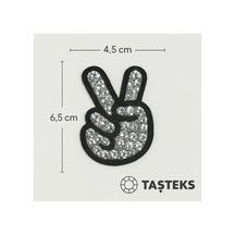 Taşlı Ütülenebilen Veya Sticker Olarak Kullanılabilen El Modeli