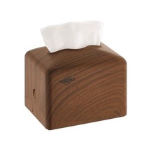 R-1332 Modern Mini Masaüstü Peçete Dispenseri Koyu Ahşap 303414