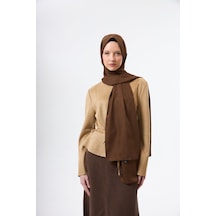 Mirsoy Scarf Mir Modern Desen Şal Acı Kahve