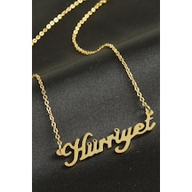 Hürriyet İsimli Kolye -sarı N145 altın