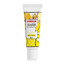 Glazür Tüp Sarı 40 Gr Pasta Ve Kurabiye Dekor Glaze