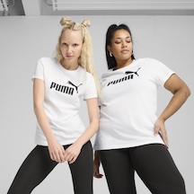 Puma 68237002 Ess No. 1 Logo Tee Kadın Spor Tişört Beyaz