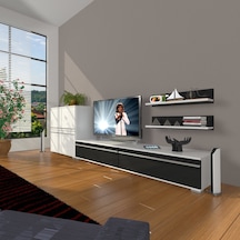 Decoraktiv Eko On Mdf Std Tv Ünitesi Tv Sehpası Beyaz - Siyah