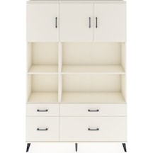 Arges Dolap 8 Raflı 4 Çekmeceli 3 Kapaklı 132x30x195 Aytaşı-a... Aytaşı