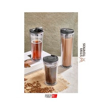Star Termos Star Mug 450 Ml Şeffaf Seri Piknik Kamp Outdoor Ofis Otel Kafe Okul Kampüs Şeffaf