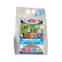 Bonny Nice Organik Sürüngen Taban Kumu Çam Pellet 1.8 KG 3 L x 20