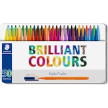 Staedtler Triplus Color Keçe Uçlu Kalem 1.0 Mm 50Li Metal Kutu