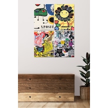 4 Parçalı Çerçeve Görünümlü Mdf Tablo Seti Dnu041 Çok Renkli - 713606266 Çok Renkli