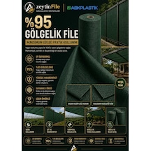 400 X 400 Tüm Ölçüler Montaja Hazır %95 Gölgelik - Çit Filesi - Tente Tül Yeşil Rulodan Sıcak Kesim