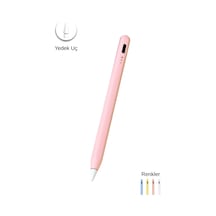 Fuchsia Apple Uyumlu iPad Çocuk Boy Eğime Duyarlı Ve Avuç İçi Reddetmeli Aktif Dokunmatik Tablet Kalemi Pembe