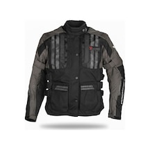 Venom Tourex 4 Mevsim Motosiklet Montu Siyah Gri