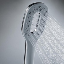 Gappo G24 Kare Oymalı El Banyo Aksesuarlarıkrom Kaplama Su Tasarruflu Duş Başlığı -