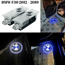 Bmw F30 2012 2019 Uyumlu Kapı Altı Led Aydınlatma Araca Özel 3 Boyutlu Logo Lazer Işık 2li Set
