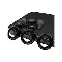 İphone 15 Pro Raze Metal Kamera Lens - Siyah Diğer