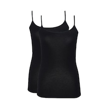 Blackspade Kadın İnce Askılı Atlet 2li Paket Essential 1591 - Siyah